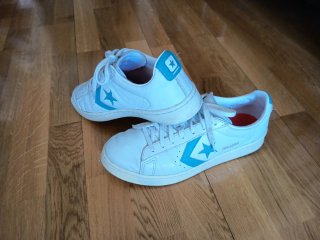 Converse All Star Pro Leather OX Blancas y Turque