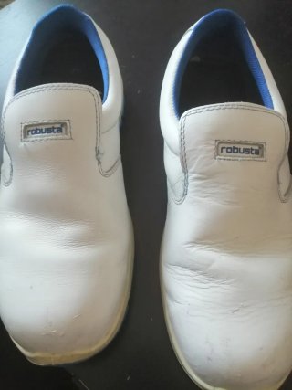 Zapatos de seguridad Robusta blancos y azules