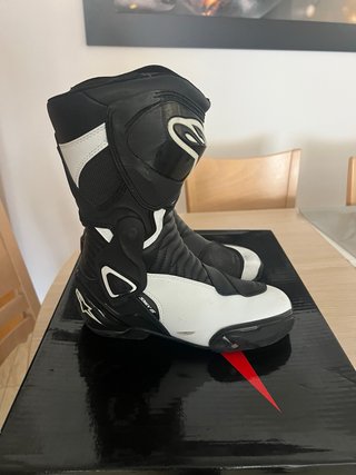 Botas Moto Alpinestars SMX 6 Negras/Blancas