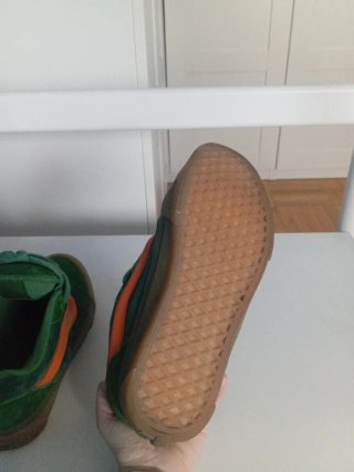Vans Playeros Verdes y Naranjas
