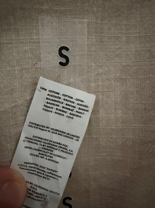 Camisa Beige Lino/Algodón