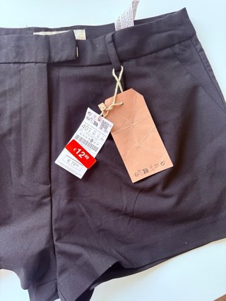 Shorts Stradivarius Negro Talla L
