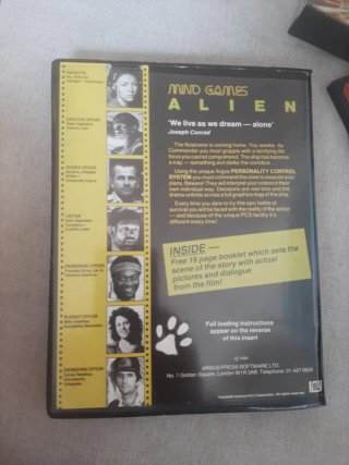 Videojuego ZX Spectrum ALIEN