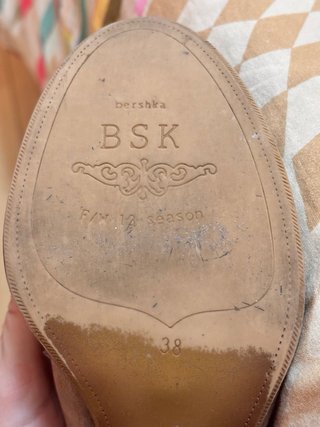 Botines Bershka Beige/Marrón