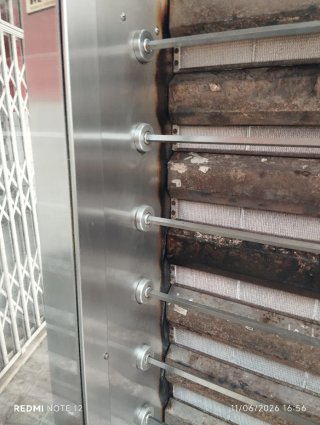 Asador de pollos a gas