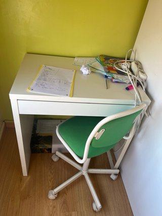 Silla de escritorio infantil verde