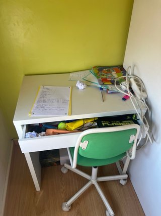 Silla de escritorio infantil verde