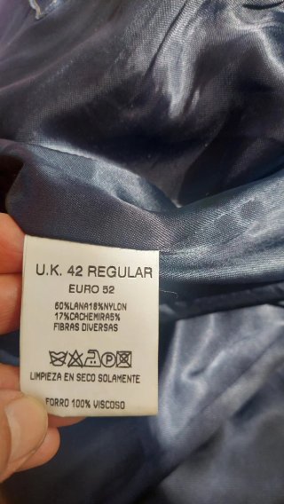 Abrigo lana y cachemir inglés