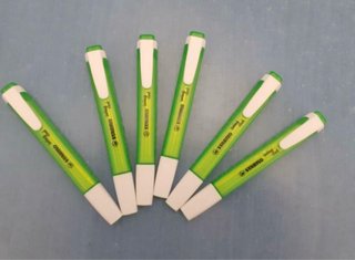 6 Rotuladores Stabilo Verdes