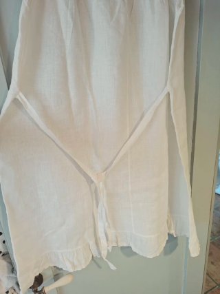 Vestido lino blanco tirantes