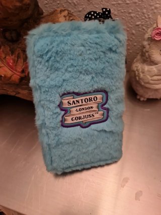 Monedero peluche Gorjuss azul