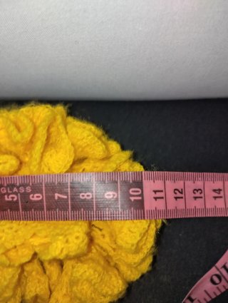 Vestito giallo vintage bambola uncinetto