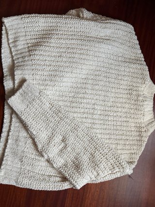 Jersey beige tejido talla S