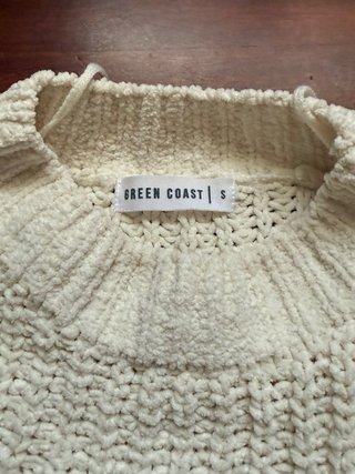 Jersey beige tejido talla S