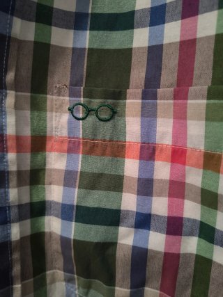 Camisa de hombre LOOK cuadros multicolor