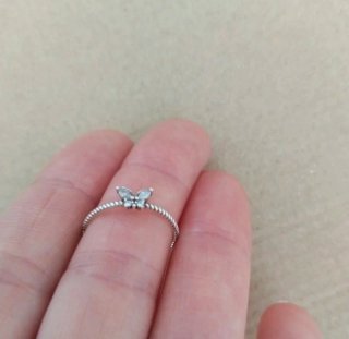 Anillo Plata Mariposa