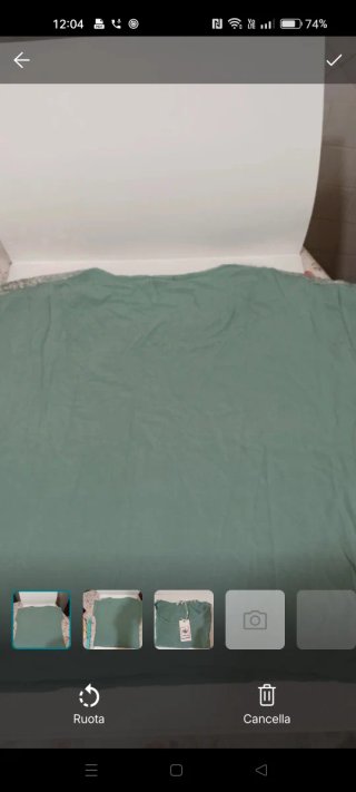 Maglietta donna verde menta paillettes