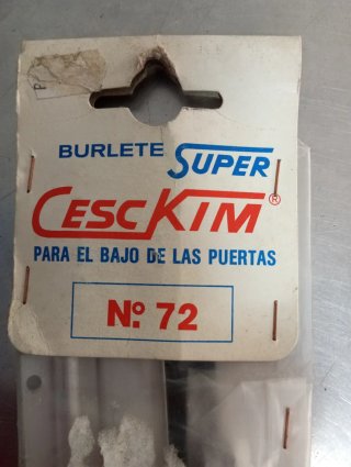 Burlete Ceskim Aluminio Plata 72cm