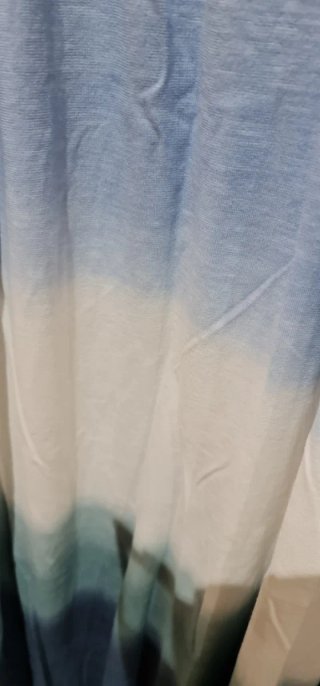 Vestido Valentina Tie-Dye Azul y Blanco Talla Únic