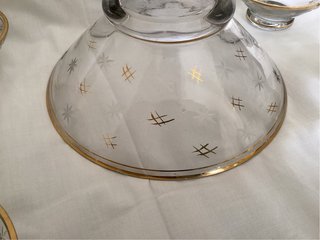 Juego antiguo de 10 copas de macedonia