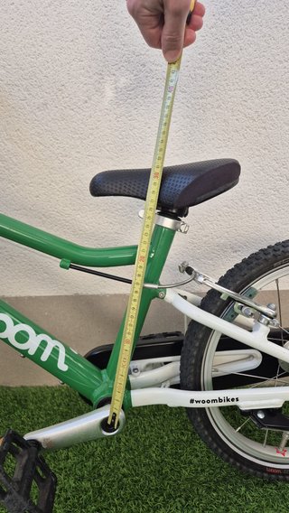 Woom Go 3 16” verde infantil + extras