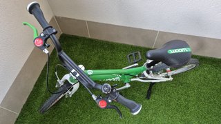 Woom Go 3 16” verde infantil + extras