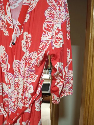 Vestido playero estampado flores