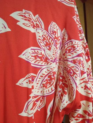 Vestido playero estampado flores
