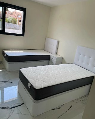 Canapé 90/200 Con colchón grafeno viscoelástico 25