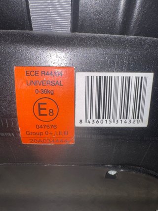 Silla sin isofix , desde o-36kg