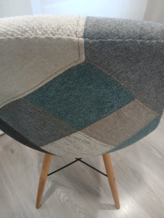Silla Patchwork Diseño Moderno urgente