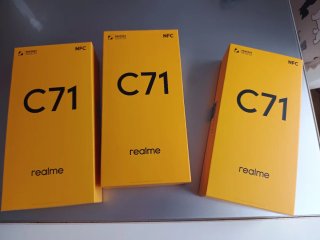 Realme C71,6+128GB 6000 mAh 45W cám AI 50MP NFC