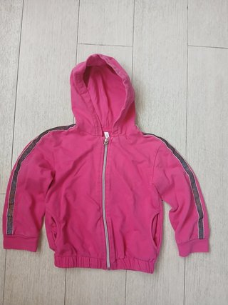 Felpa con cappuccio da bambina 3/4 anni