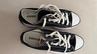 Converse plataforma mujer negras