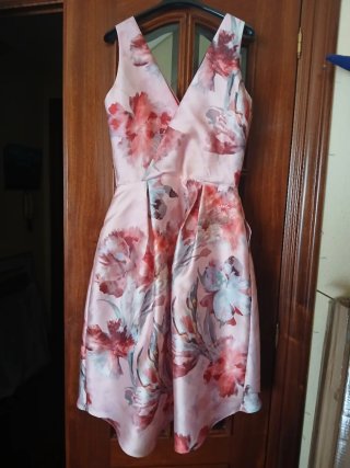 Vestido fiesta flores talla M