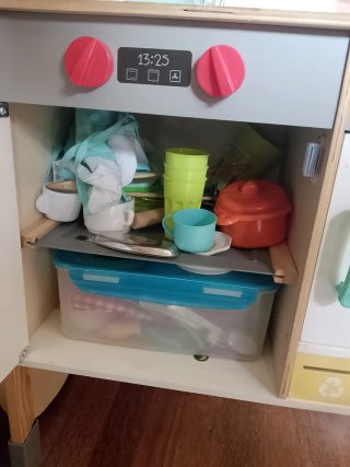 Cocina de juguete de madera