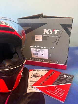 Casco KYT TT-Course Talla S Fuselage Red