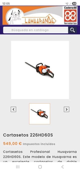 Corta setos Husqvarna 226HD60S