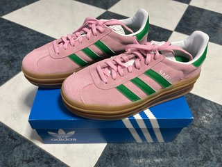 Adidas Gazelle Talla 38 2/3 Rosa Verde