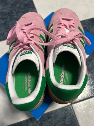 Adidas Gazelle Talla 38 2/3 Rosa Verde