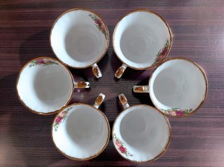 Vajilla inglesa Tazas/Platos Royal Albert O. C. R