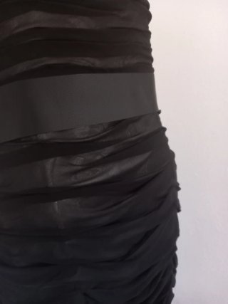 Vestido de alta costura negro