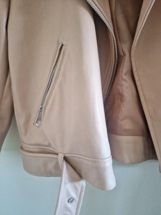 Cazadora Biker Rosa Talla M