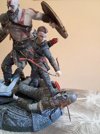 Statua Diorama God of War Kratos e Atreus