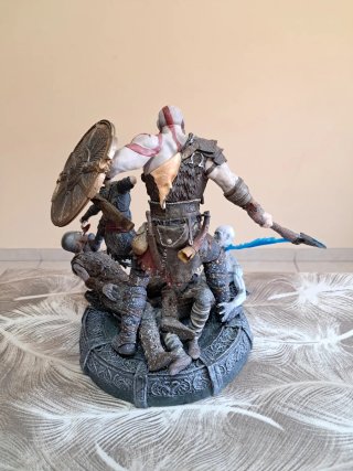 Statua Diorama God of War Kratos e Atreus