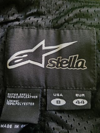Pantalón cuero moto mujer negro