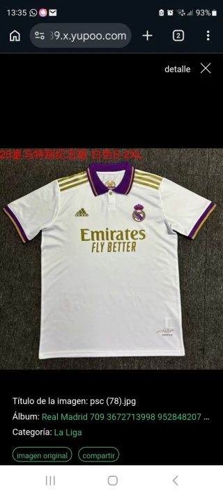 Ropa y camisetas futbol