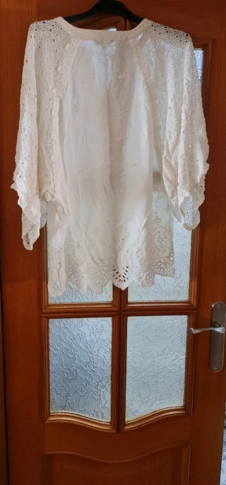 Camisa Ibicenca Desigual Talla L Blanca Nueva
