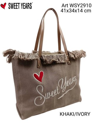 Borsa Sweet Years Beige/Blu