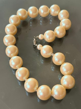 Collana girocollo perle vintage anni 60/70